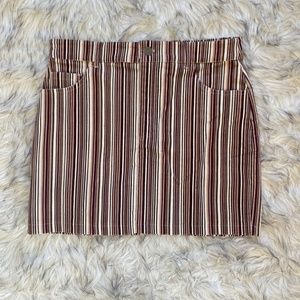 Women's Striped Mini Skirt